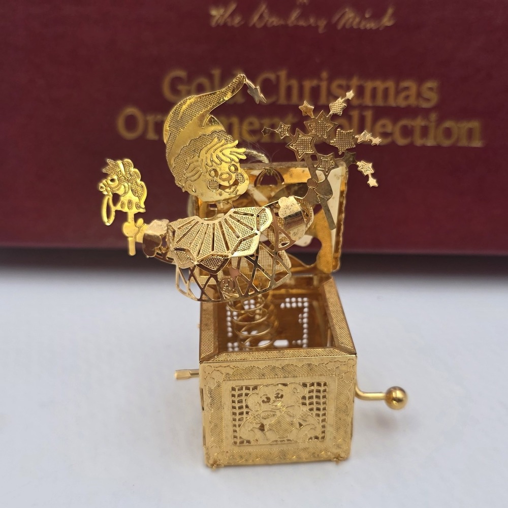 1997 Danbury Mint 23KT Gold Plated Christmas Ornament Collection Set 11 Box 3D - Picture 3 of 15